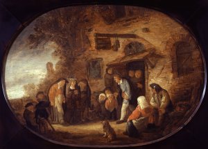 The May Bride by Isaac Van Ostade Oil Painting