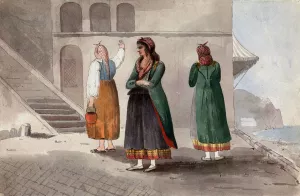 Costume at Procida-Naples Oil painting by Isaac Weld