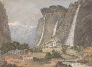 Staubbach, Lauterbrunnen by Isaac Weld Oil Painting