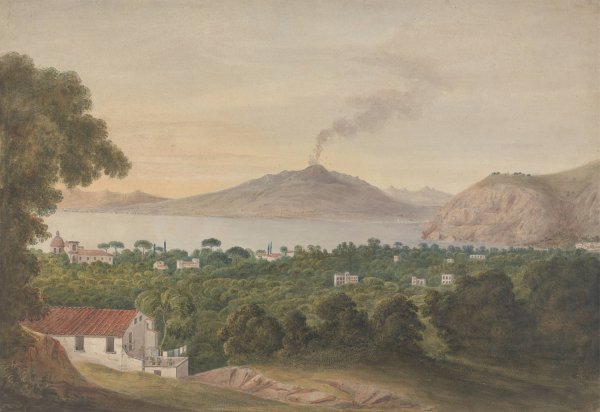 Main Product Photo of Vesuvius Across the Bay of Naples  Painting by Isaac Weld