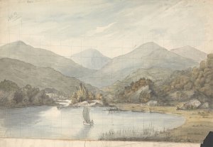 View on the River Between the Lakes by Isaac Weld Oil Painting