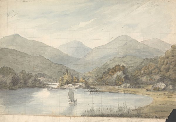 Main Product Photo of View on the River Between the Lakes  Painting by Isaac Weld