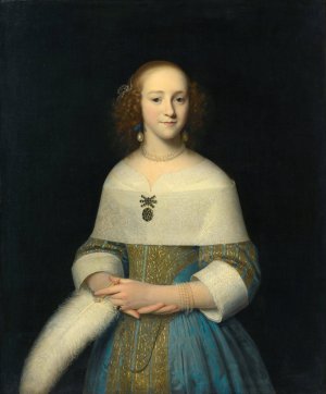 Portrait of a Young Lady by Isaack Luttichuys Oil Painting