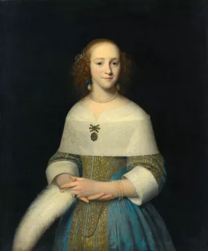 Portrait of a Young Lady by Isaack Luttichuys Oil Painting