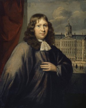 Portrait of Cornelis le Gouche by Isaack Luttichuys Oil Painting