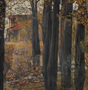 Autumn Landscape by Isaak Izrailevich Brodsky Oil Painting
