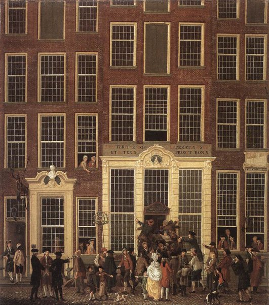 Main Product Photo of The Lottery Office Painting by Isaak Ouwater