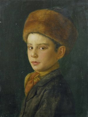 Portrait Of A Boy by Isidor Kaufmann Oil Painting