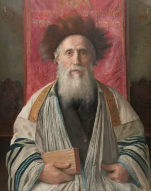 Portrait Of A Rabbi by Isidor Kaufmann Oil Painting