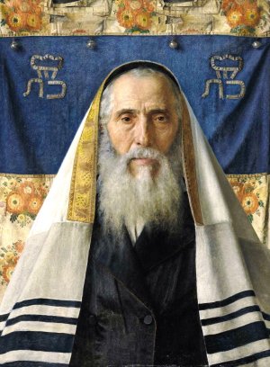 Portrait of a Rabbi with a Prayer Shawl