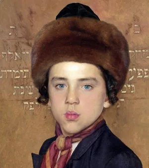 Portrait of a Young Boy by Isidor Kaufmann - Oil Painting Reproduction