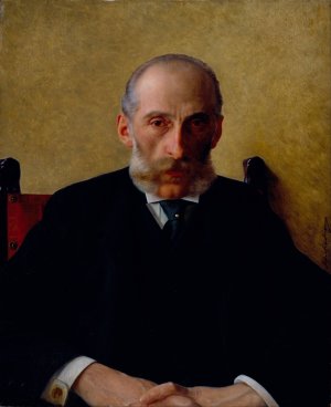 Portrait Of Isidor Gewitsch by Isidor Kaufmann Oil Painting