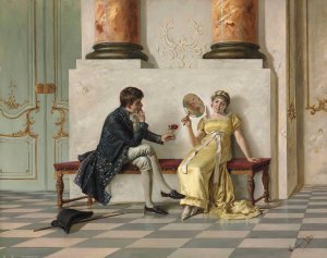 The Young Cavalier by Isidor Kaufmann Oil Painting