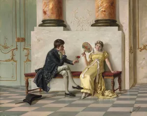 The Young Cavalier by Isidor Kaufmann Oil Painting