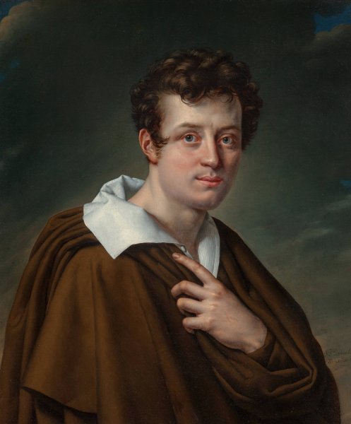 A portrait of a young actor  by Isidore Pean Du Pavillon - Hand-Painted Oil Painting Reproduction