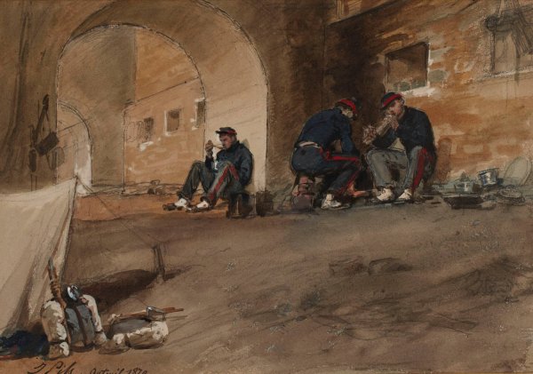 Auteuil 1870.  by Isidore Pils - Hand-Painted Oil Painting Reproduction
