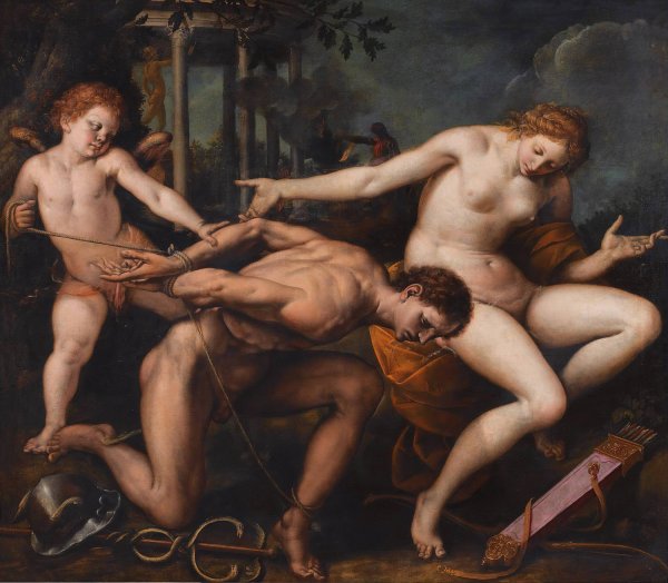 Allegory Of Love And Wisdom by Isidoro Bianchi - Hand-Painted Oil Painting Reproduction