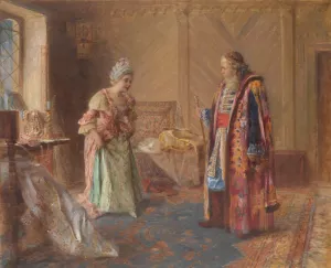 The First Curtsey by Israel Pass The First Curtsey by Israel Pass Oil Painting