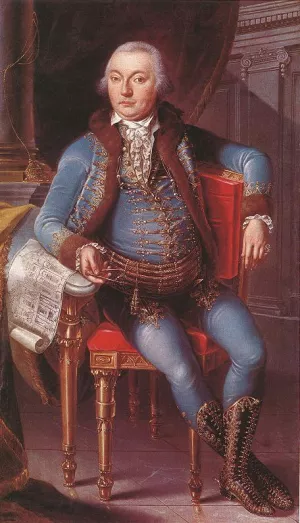 Portrait of Count Gyorgy Niczky Oil painting by Istvan Dorffmeister