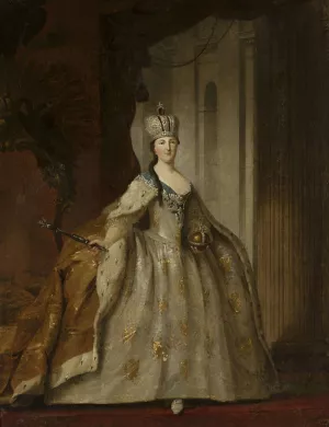 Portrait of Catherine II Oil painting by Ivan Argunov