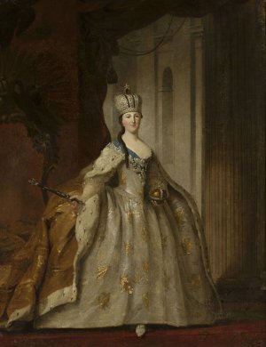 Portrait of Catherine II by Ivan Argunov Oil Painting