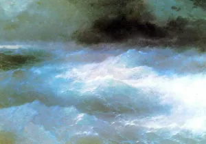 Among the Waves by Ivan Konstantinovich Aivazovsky Oil Painting
