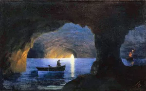 Azure Grotto, Naples by Ivan Konstantinovich Aivazovsky - Oil Painting Reproduction