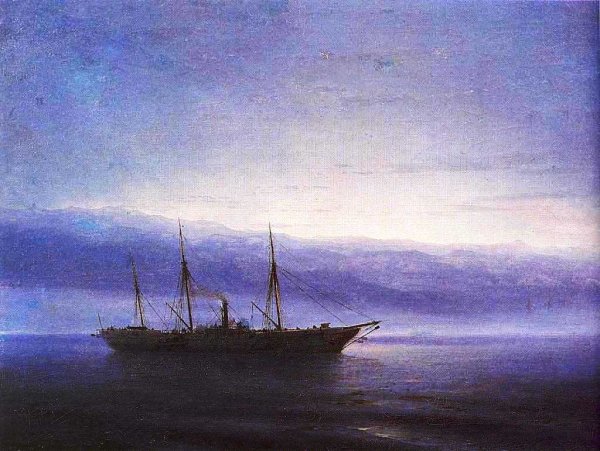 Before Battle. Ship Constantinople by Ivan Konstantinovich Aivazovsky - Hand-Painted Oil Painting Reproduction