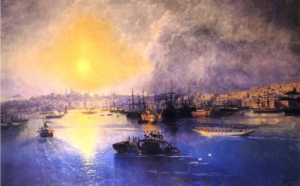 Main Product Photo of Constantinople Sunset Painting by Ivan Konstantinovich Aivazovsky