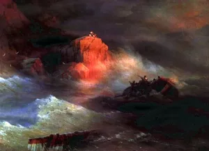 Crash by Ivan Konstantinovich Aivazovsky Oil Painting