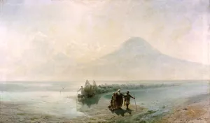 Dejection of Noah from Mountain Ararat by Ivan Konstantinovich Aivazovsky - Oil Painting Reproduction