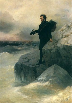 Farewell Pushkin to the Sea by Ivan Konstantinovich Aivazovsky Oil Painting