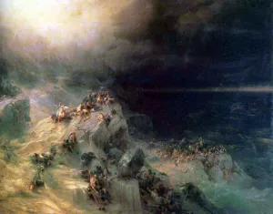 Great Flood by Ivan Konstantinovich Aivazovsky - Oil Painting Reproduction