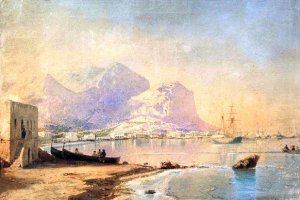 In Harbor by Ivan Konstantinovich Aivazovsky Oil Painting
