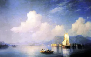 Lake Maggiore in the Evening by Ivan Konstantinovich Aivazovsky - Oil Painting Reproduction