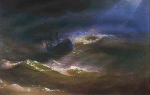 Maria in a Storm by Ivan Konstantinovich Aivazovsky Oil Painting
