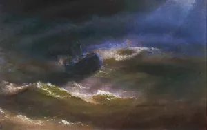 Maria in a Storm Oil painting by Ivan Konstantinovich Aivazovsky