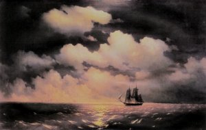 Merkuri Oil painting by Ivan Konstantinovich Aivazovsky