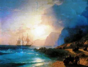 On the Island of Crete by Ivan Konstantinovich Aivazovsky Oil Painting