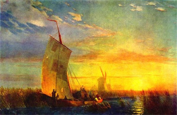 Rush on Dnepr Near Aleshki by Ivan Konstantinovich Aivazovsky - Hand-Painted Oil Painting Reproduction