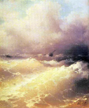 Sea by Ivan Konstantinovich Aivazovsky Oil Painting