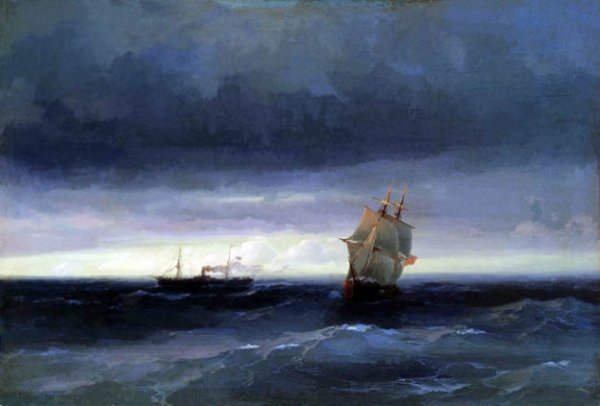Sea by Ivan Konstantinovich Aivazovsky - Hand-Painted Oil Painting Reproduction