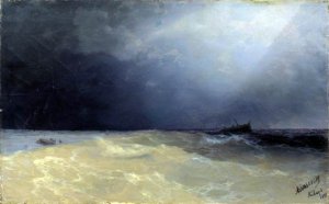Sea by Ivan Konstantinovich Aivazovsky Oil Painting