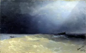 Sea by Ivan Konstantinovich Aivazovsky Oil Painting