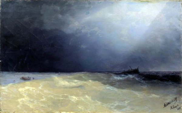 Sea by Ivan Konstantinovich Aivazovsky - Hand-Painted Oil Painting Reproduction