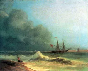 Sea Before the Storm by Ivan Konstantinovich Aivazovsky Oil Painting