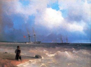 Sea Coast by Ivan Konstantinovich Aivazovsky Oil Painting
