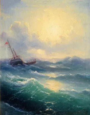 Sea Etude by Ivan Konstantinovich Aivazovsky - Oil Painting Reproduction