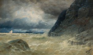 Sea by Ivan Konstantinovich Aivazovsky Oil Painting