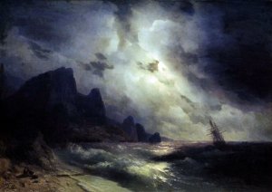 Sea by Ivan Konstantinovich Aivazovsky Oil Painting